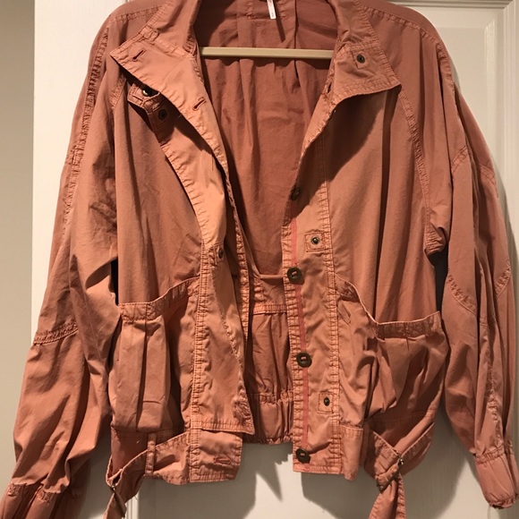 NWOT Free People Dusty Pink Parachute Jacket - Picture 7 of 7